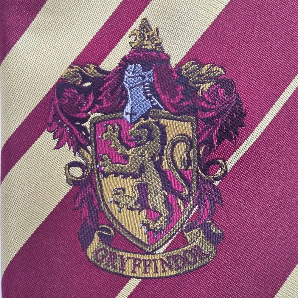 Harry Potter Gryffindor Crest Necktie, 100% Polyester, Warner Bros Entertainment